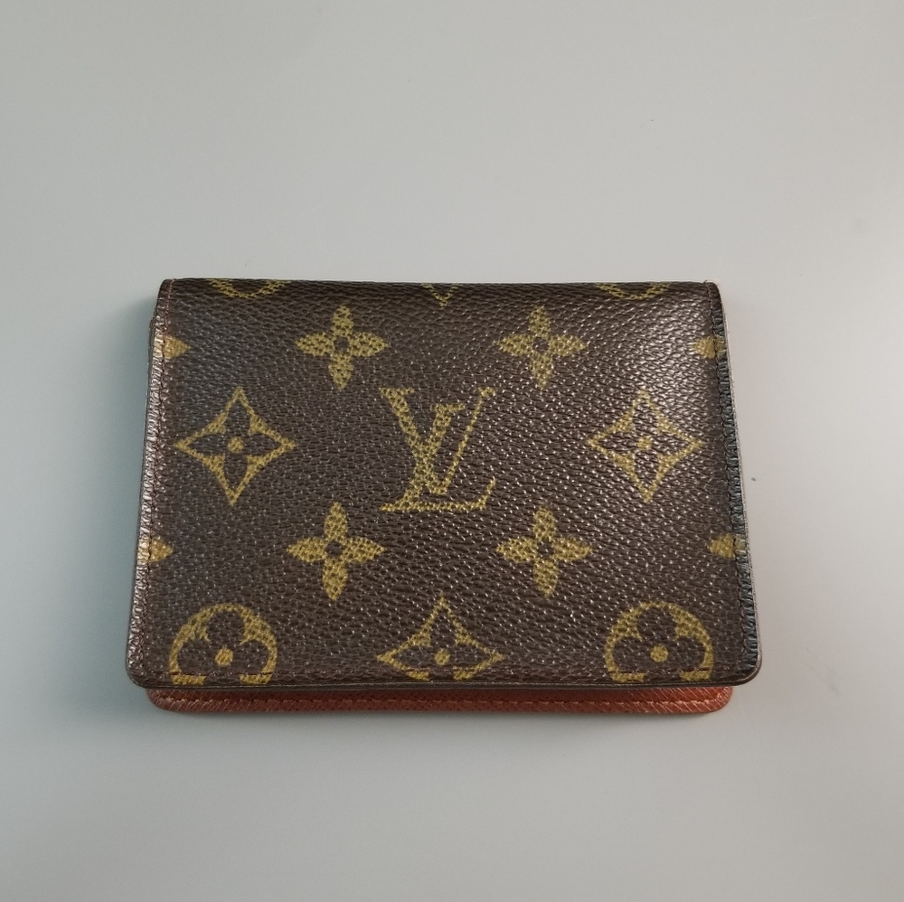 LOUIS VUITTON Double Sided mini Bilfold Wallet Monogram print